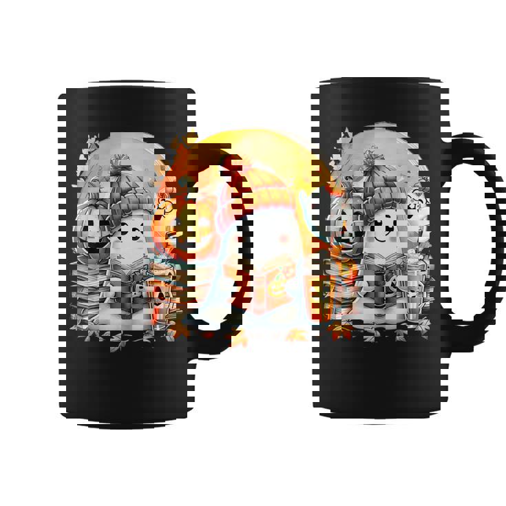 Adorable Ghost Snug Halloween Cozy Autumn Vibes Fall Season Coffee Mug