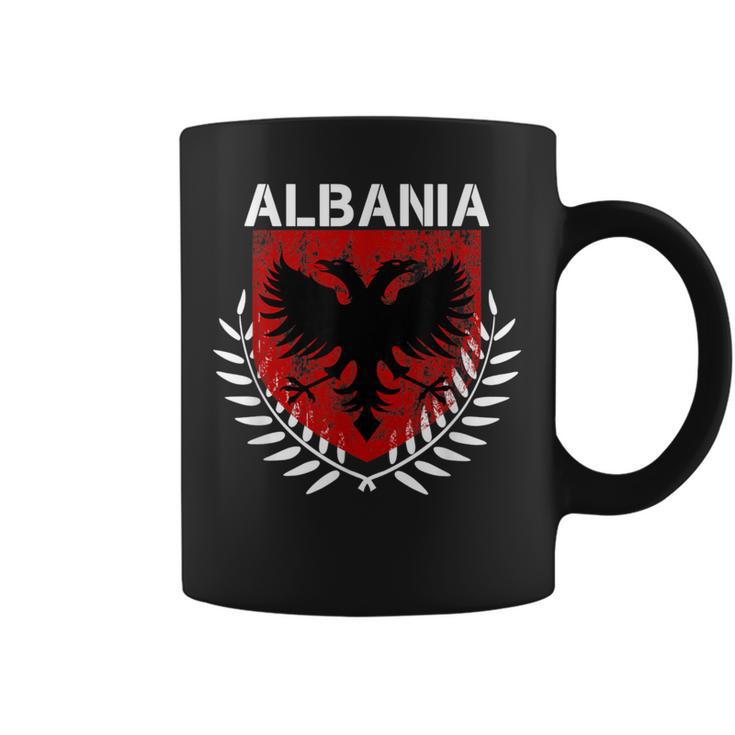 Águila Albanesa Albania Albanesa Albania Albania Taza de café