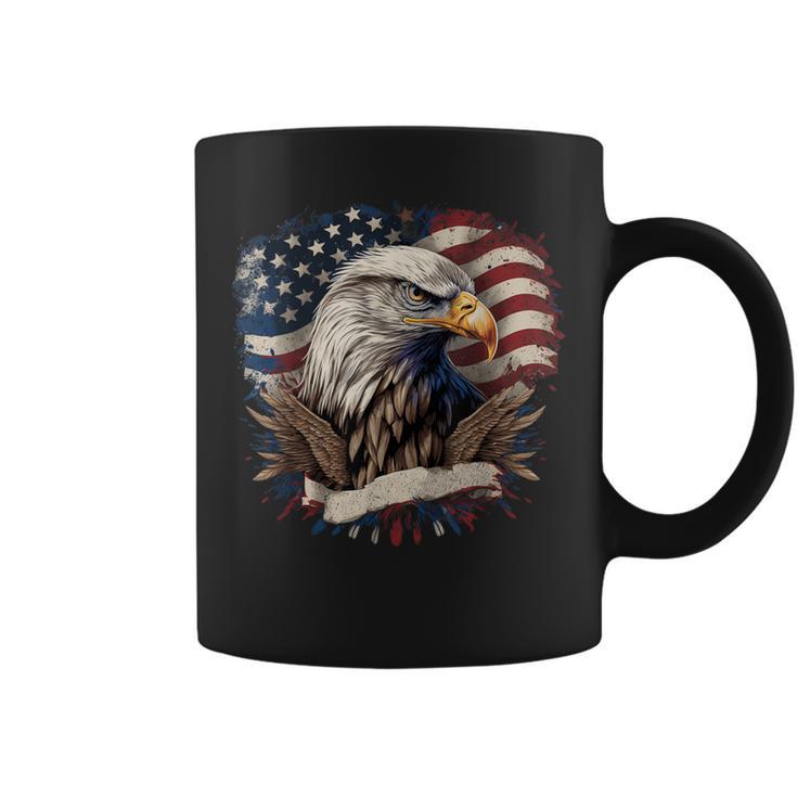 American Fan American Flag And Eagle Usa Tassen