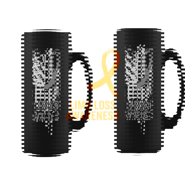 American Flag Limb Loss Awareness Hand Leg Ampu Awareness Coffee Mug