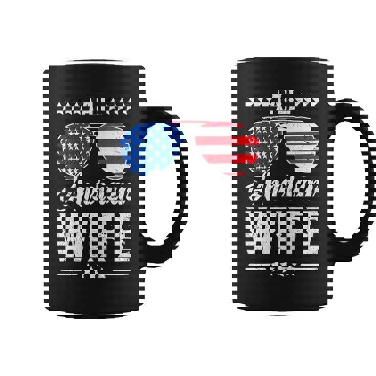 All American Wife 4Th Of July Patriotic Usa Matching Coffee Mug