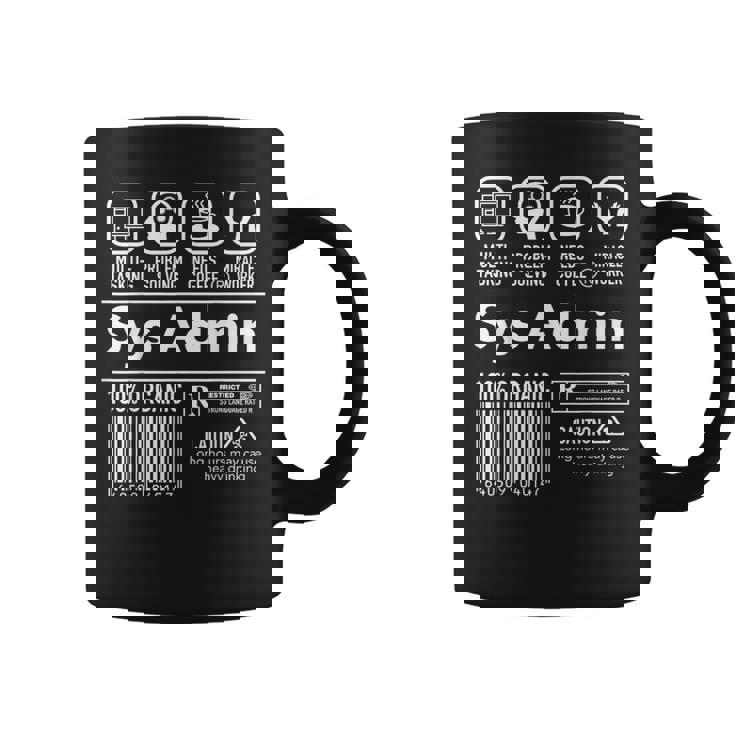 Amministratore Di Sistema Del Computer Unix Linux Coffee Sys Admin Tazze