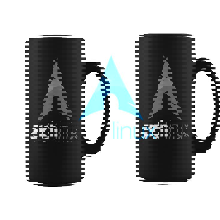 Arch Linux Con Tagline E Logo Open Source Os Tazze