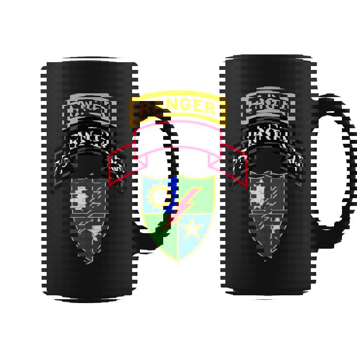 Army Ranger 75Th Ranger Scroll Tab Dui Tazze