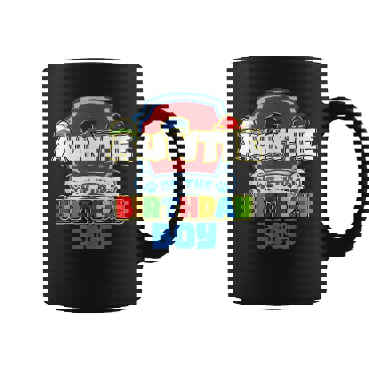Auntie Of The Birthday Boy Dog Family Matching Coffee Mug