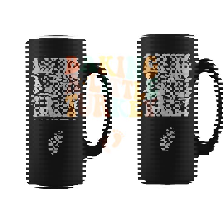 Baking A Little Turkey Thanksgiving Pregnancy Announcement Coffee Mug