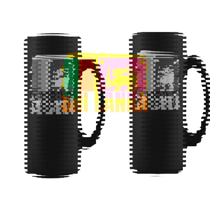 Bandera De Sri Lanka Y Amistad Taza de café