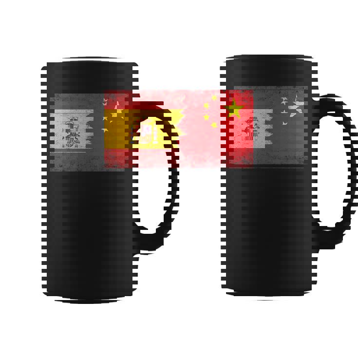 Banderas España China Español Chino Taza de café