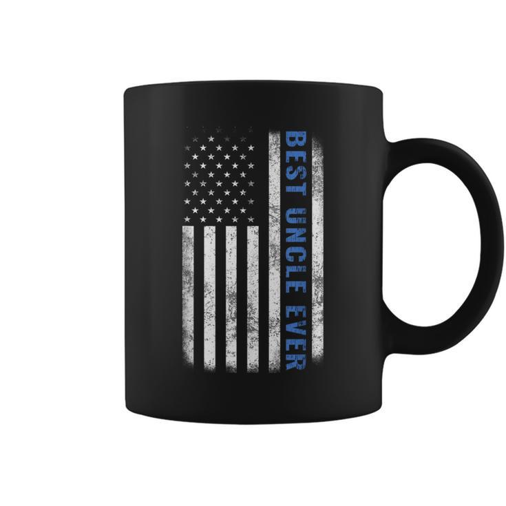 Best Uncle Ever Vintage American Flag Father's Day Coffee Mug