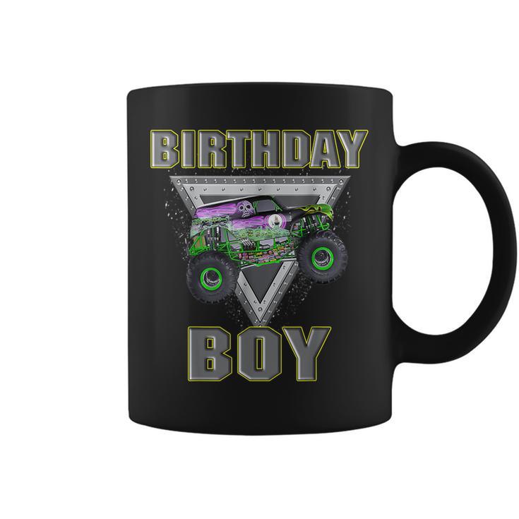 The Birthday Boy Monster Truck Are My Jam Truck Lovers Coffee Mug 