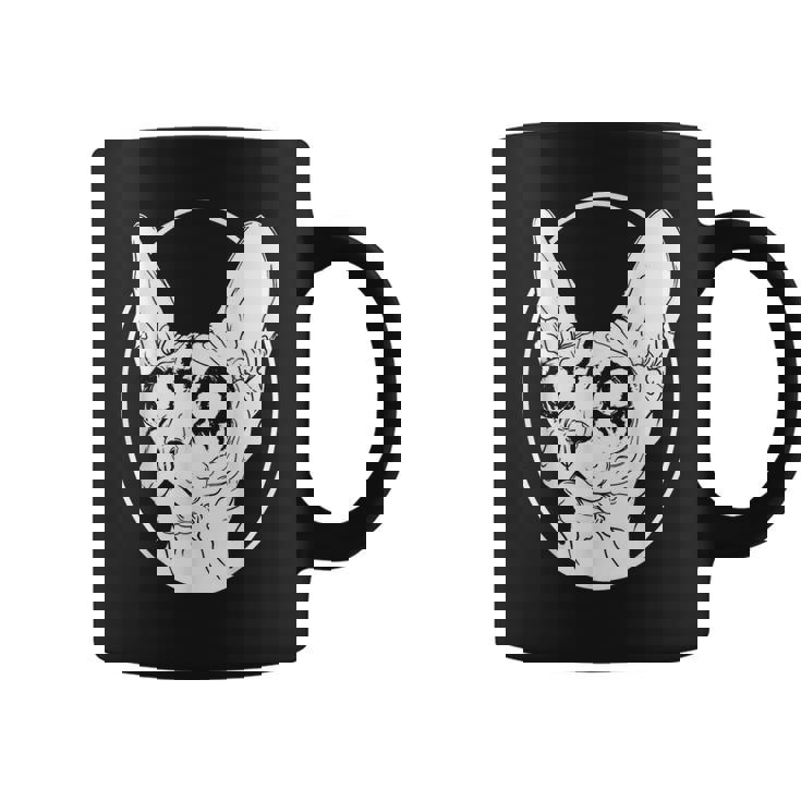 Black Metal Sphynx Cat Pastel Goth And Death Metal Coffee Mug