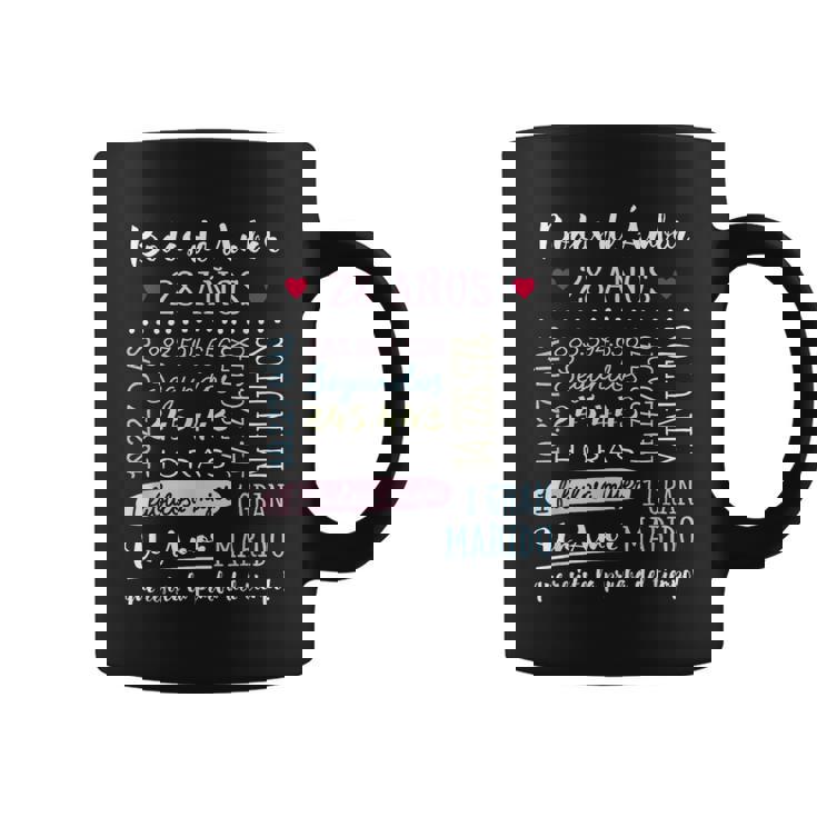 Bodas De Ámbar 28 Años Aniversario De Boda Regalo Taza de café