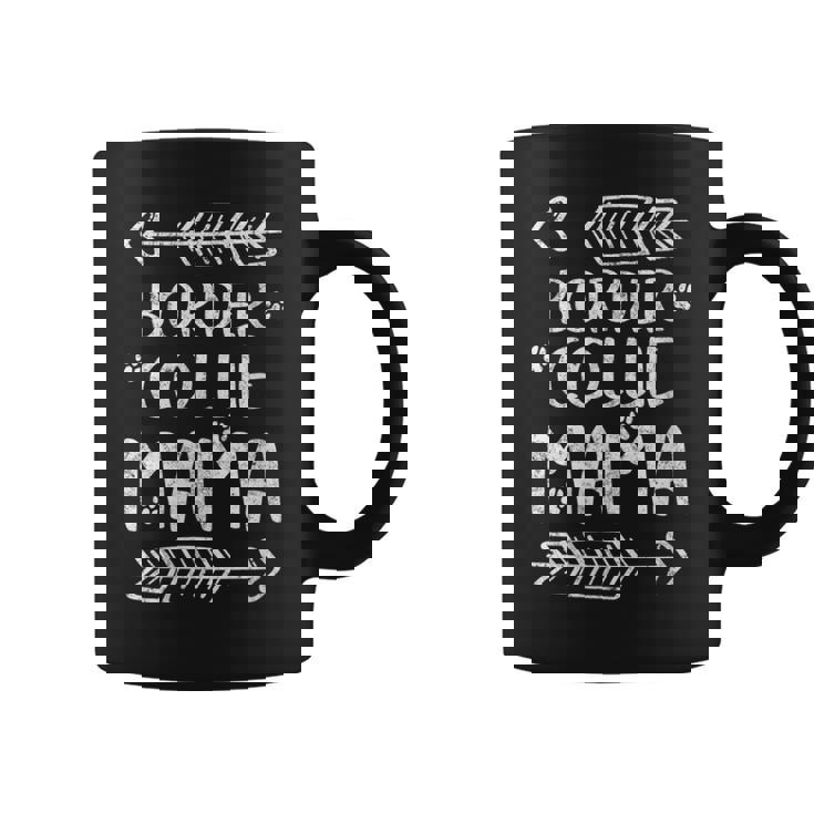 Border Collie Mama Border Collie Mom Dog Mom Cuello Taza de café