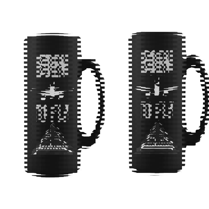 Born To Fly Aviación Pilotoolador Avión Avión Regalo Taza de café