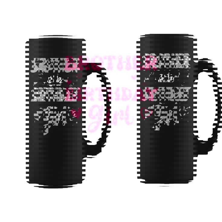 Brother Of The Birthday Pink Girl Matching Family Coffee Mug