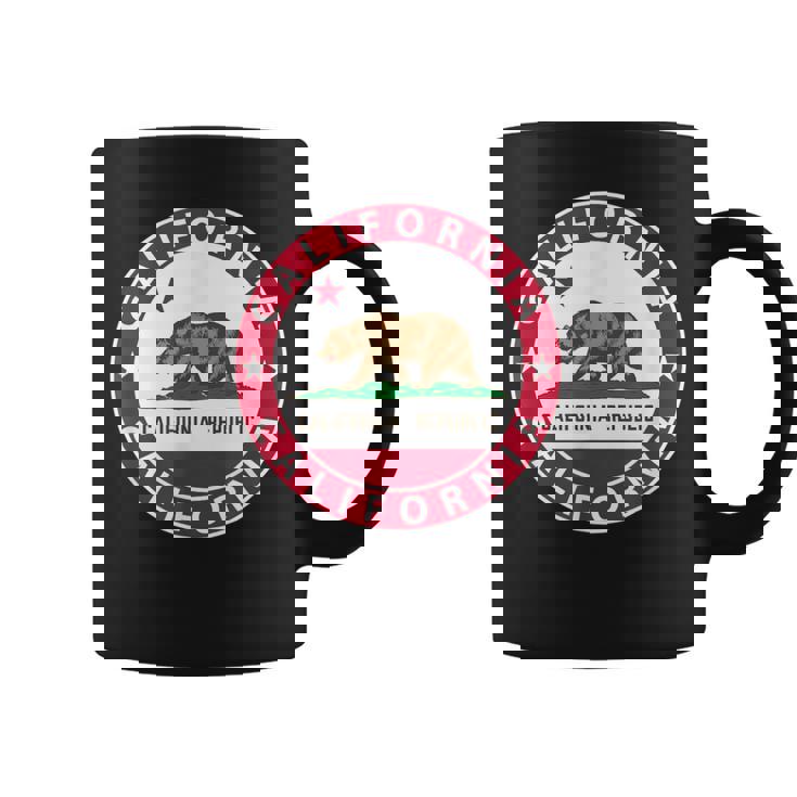 Californie California Drapeau D'ours Usa Etats-Unis America Tasse