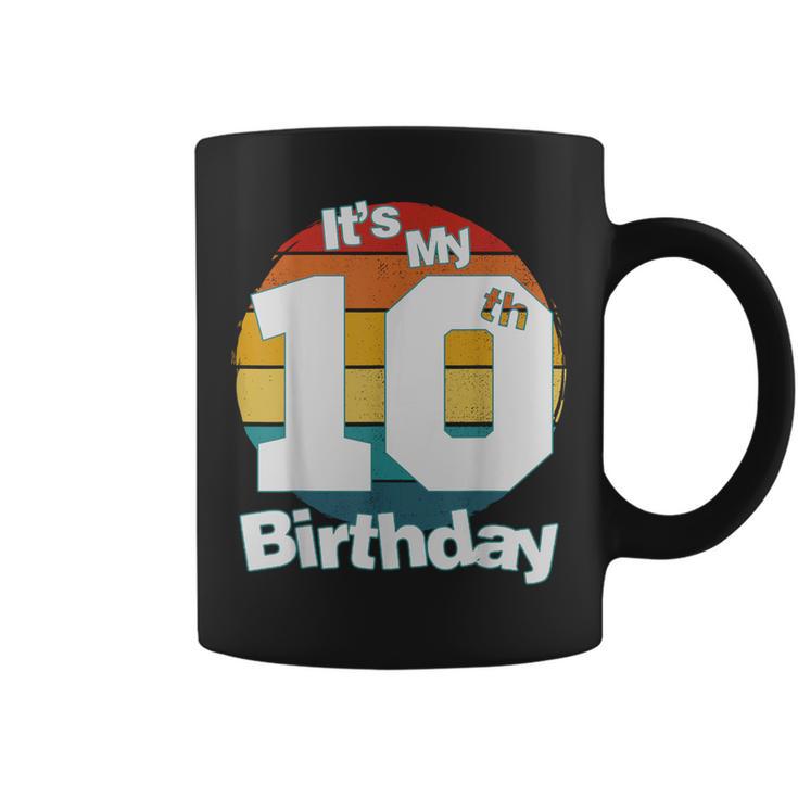 Camisa De Cumpleaños Número 10 Es Mi 10 Cumpleaños Cumpleaños 10 Años Taza de café