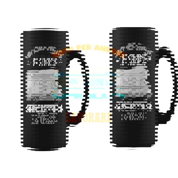 Camping Roulotte Campeggiatore Camper Campeggio Furgone Tazze