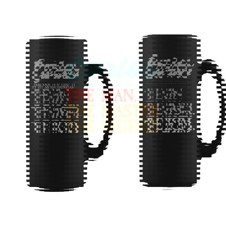 Carlos Name I Proudintage Personalizado I Carlos Nombre Taza de café