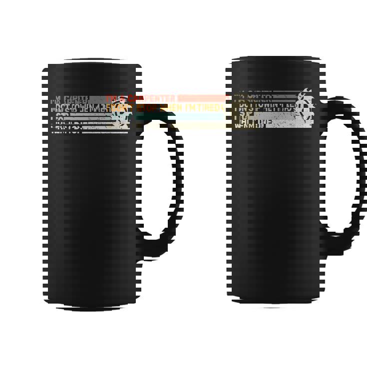 Carpinteros Carpinteros Para Hombres Retro Madera De Carpintero Para Hombres Taza de café