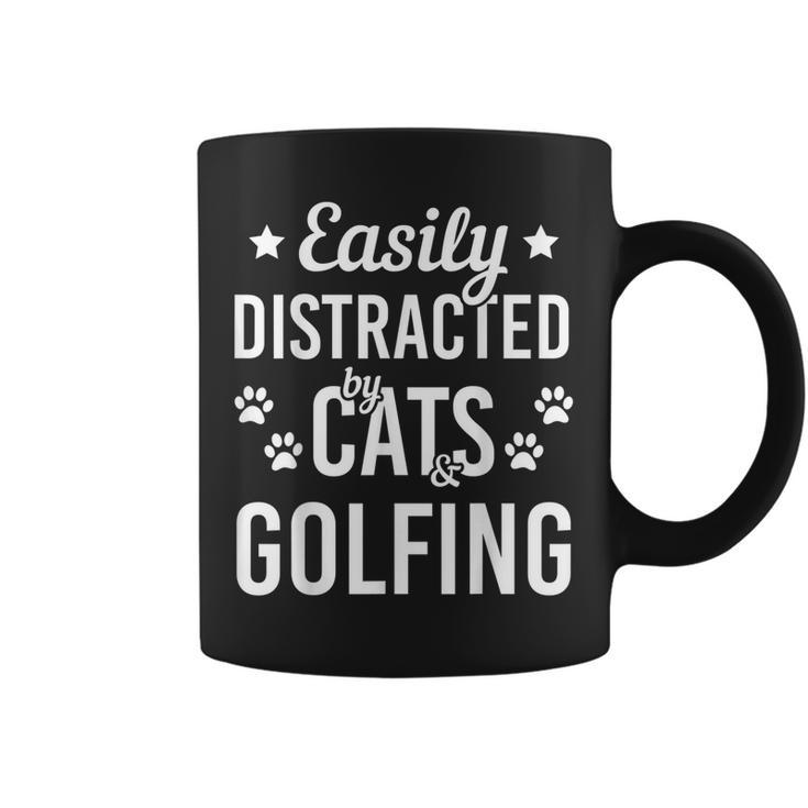 Cat Lover Golf Lover Cats And Golfing Golfer Cat Graphic Print Coffee Mug