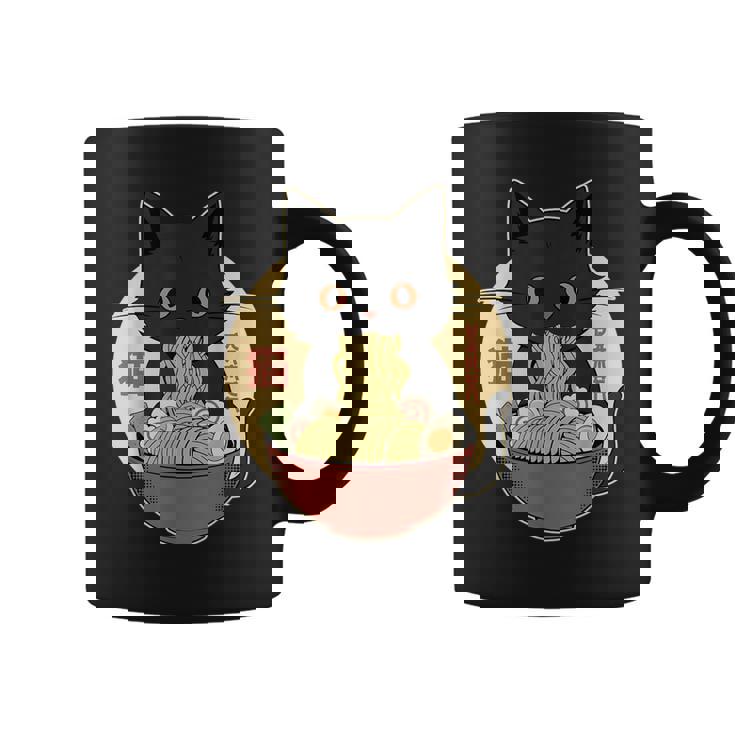 Cat Ramen Graphic Japanese Kawaii Cat Anime Coffee Mug
