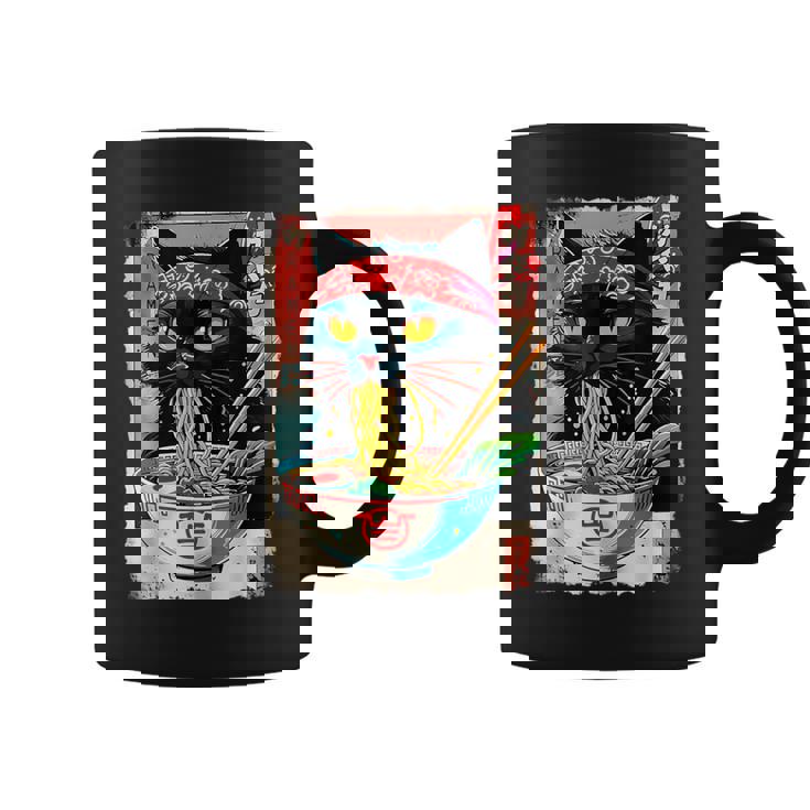 Cat Ramen Japanese Cat Kawaii Cat Anime Coffee Mug