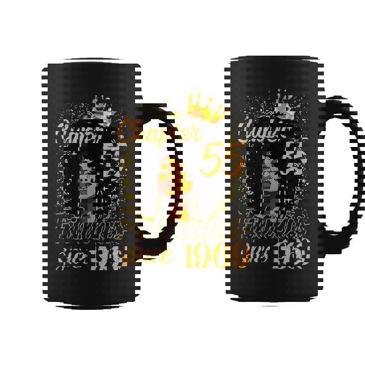 Chapter 55 Fabulous Since 1969 55Th Birthday Melanin Coffee Mug