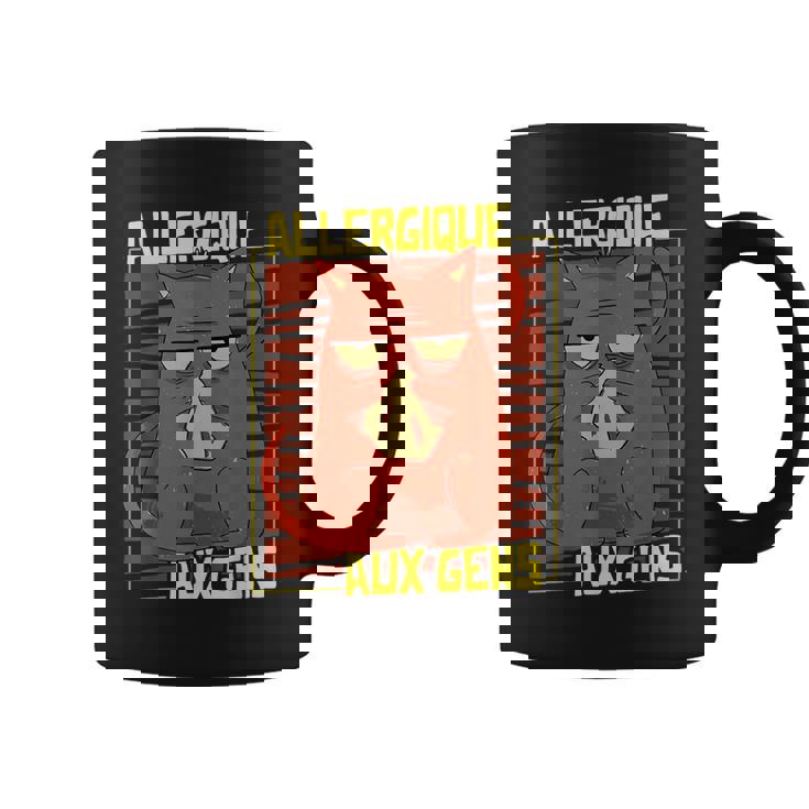 Chat Humour Fille Enfant Allergique Aux Gens Tasse
