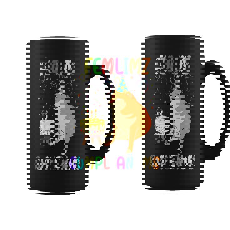 Cheems Feliz Cumpleaños Meme Perro Shiba Japones Humor Taza de café
