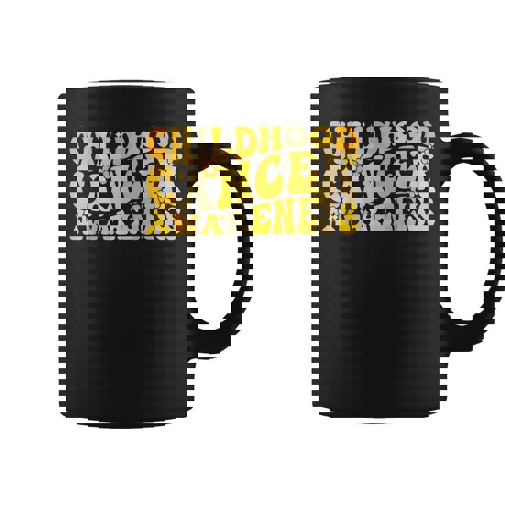 Childhood Cancer Awareness Rainbow Awareness Ribbon Coffee Mug