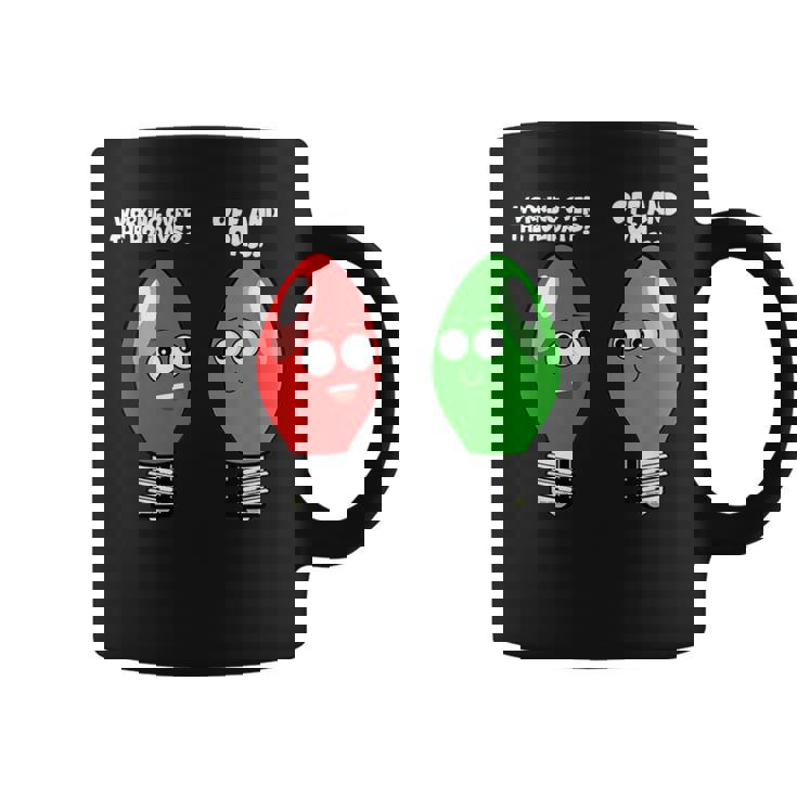 Christmas Light Bulbs Working Off & On During Holidays Graphic Print Coffee Mug
