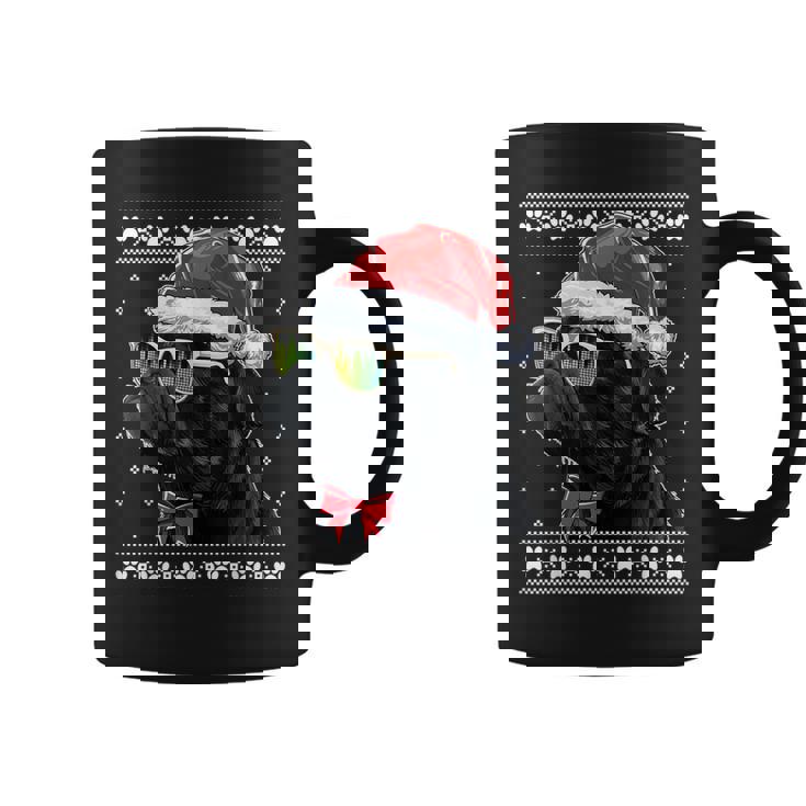 Christmas Pug Dog Mom Dad Black Pug Ugly Christmas Sweater Coffee Mug