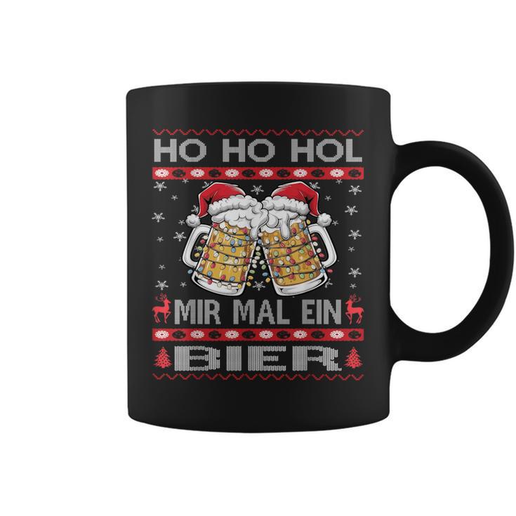 Christmas Women's Ho Ho Hol Mir Mal Ein Bier Xmas Tassen