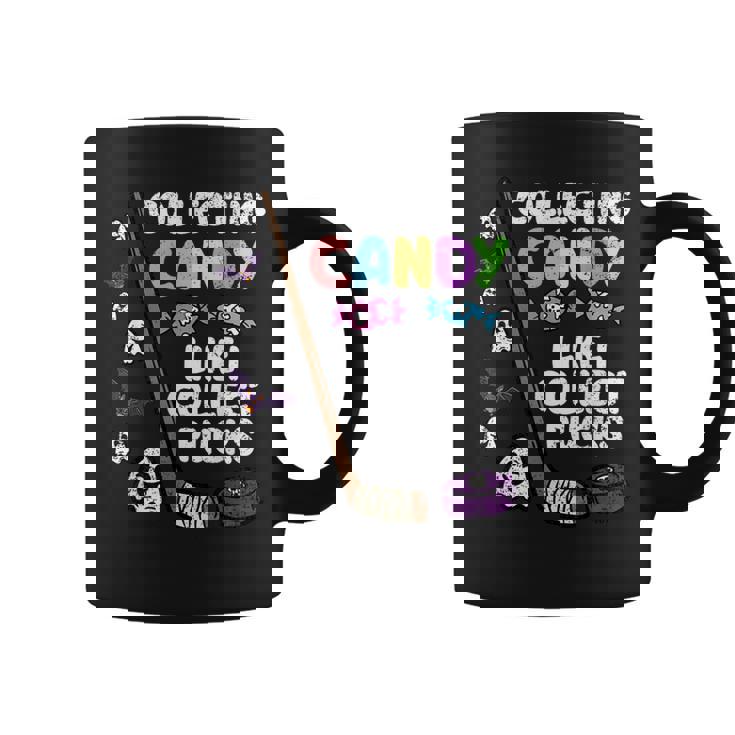 Coleccionando Caramelos Diseño Divertido Hockey Deporte Taza de café