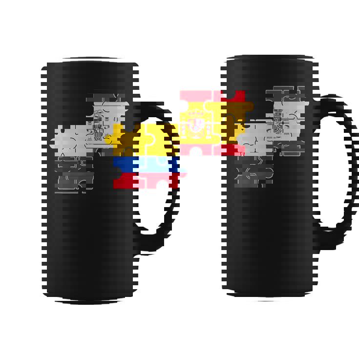 Colombia España Bandera Española Colombiana Taza de café
