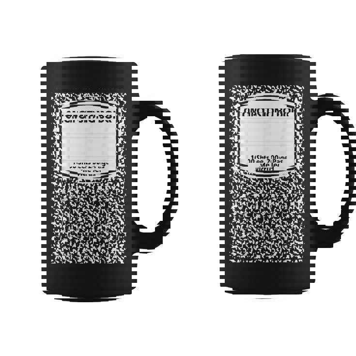 Composition Book Notebook Matching Group Halloween Teacher Coffee Mug