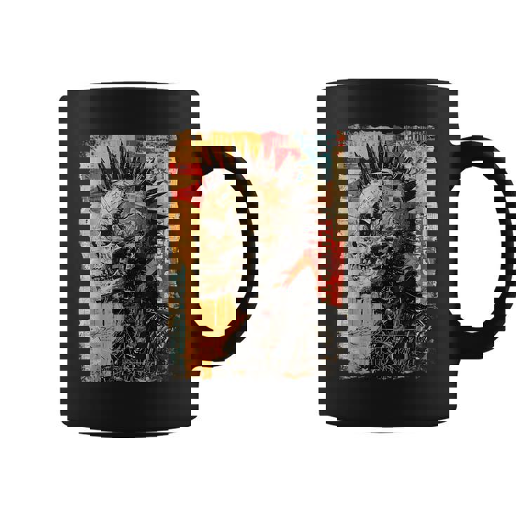 Crâne De Motard Graffitiintage Horreur Crâne Tasse