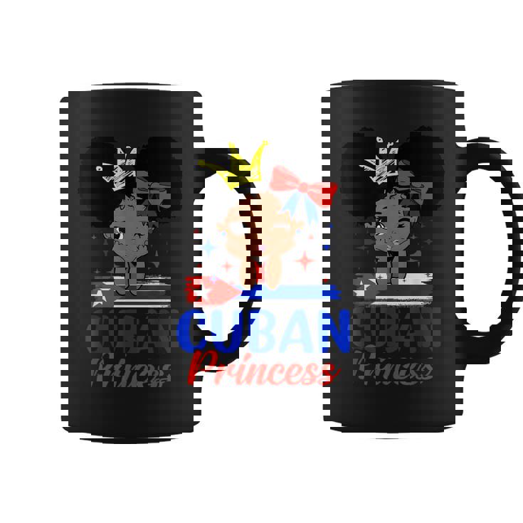 Cuban Princess Cuba Girl Melanin Cute Cuban Flag Coffee Mug