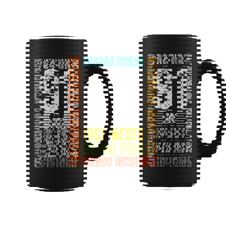 Cumpleaños Feliz 91 Años Feliz 91 Años Regalos Originales Taza de café