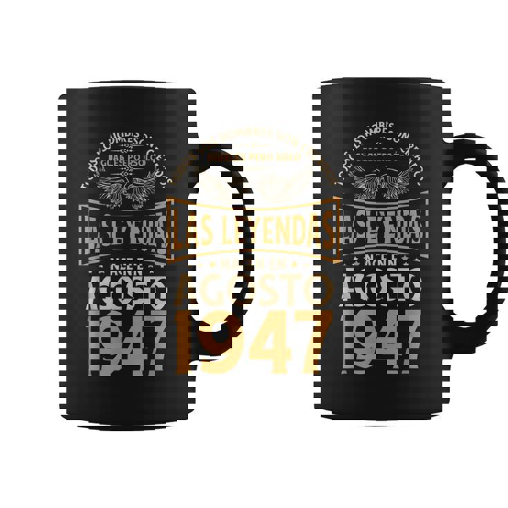 Cumpleaños Hombre Regalos Las Leyendas Agosto 1947 Taza de café