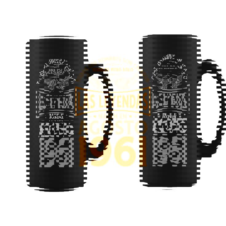 Cumpleaños Hombre Regalos Las Leyendas Agosto 1961 Taza de café