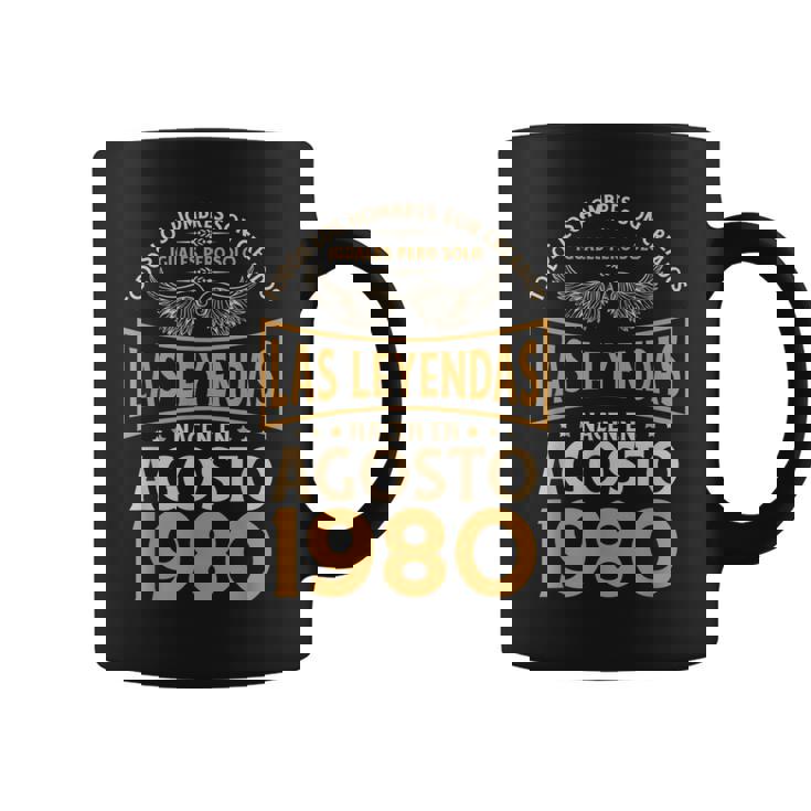 Cumpleaños Hombre Regalos Las Leyendas Agosto 1980 Taza de café