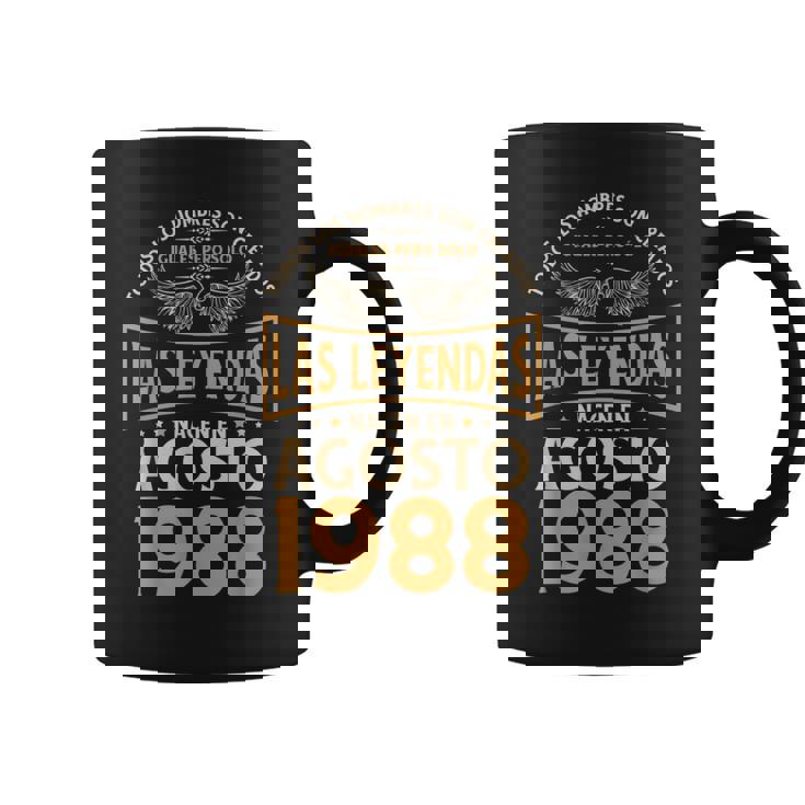 Cumpleaños Hombre Regalos Las Leyendas Agosto 1988 Taza de café