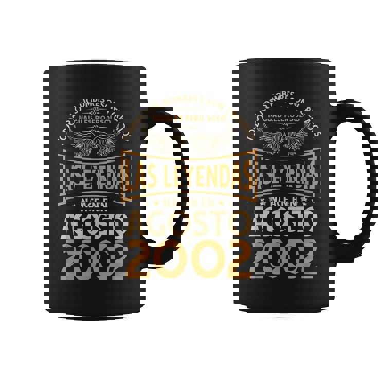 Cumpleaños Hombre Regalos Las Leyendas Agosto 2002 Taza de café