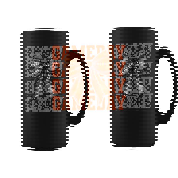 Cute Coquette Football Bow Football Mom For Girls Coffee Mug