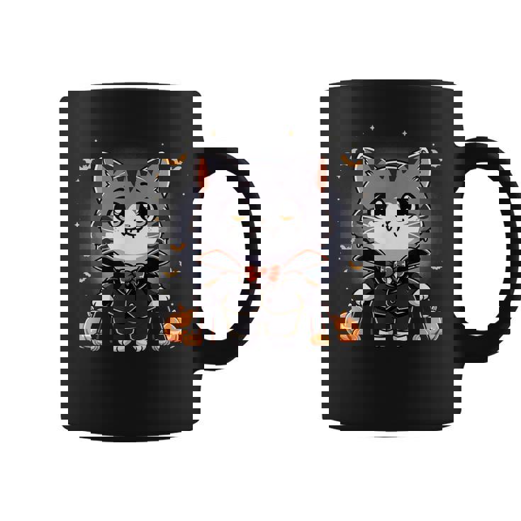 Cute Halloween Cat Vampire Trick Or Treat Spooky Kitty Coffee Mug