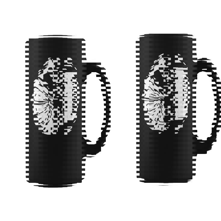 Dad Of Both Proud Football And Cheer Dad Coffee Mug