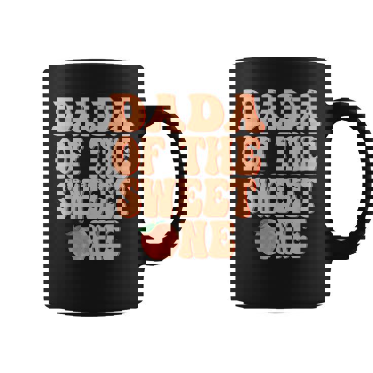 Dada Of The Sweet One Peach 1St Birthday On Peach Coffee Mug