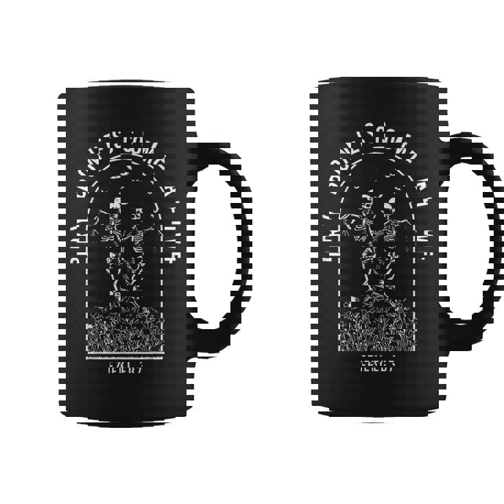 Dancing Skeleton Dry Bones Come Alive Christian Halloween Coffee Mug